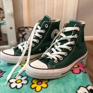 Converse Kids High-Top Sneakers - Dark Green